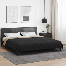 Зимна двулицева олекотена завивка Color Comfort с полиестерен пълнеж, 300 г/м², в черно и таупе
