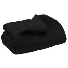 Зимна двулицева олекотена завивка Soft Duo Winter от микрофибър, черна