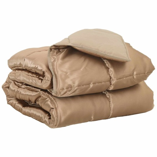 Зимна олекотена завивка Silky Comfort с полиестерен пълнеж, 300 г/м², златиста