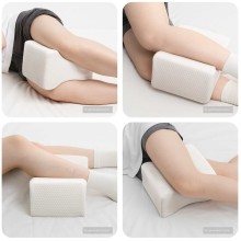 Анатомична възглавница за колене Knee Align Memory, 26 x 21,5 x 15 см, бяла