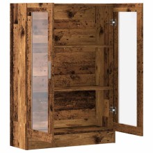 Библиотека AVORA, състарено дърво, 82,5 x 30,5 x 115 см