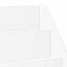 Детска етажерка за книги с открити отделения, бяла, 72,5 x 29,5 x 69 см