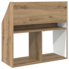 Детска етажерка за книги с открити отделения, с декор дъб артизан, 72,5 x 29,5 x 69 см