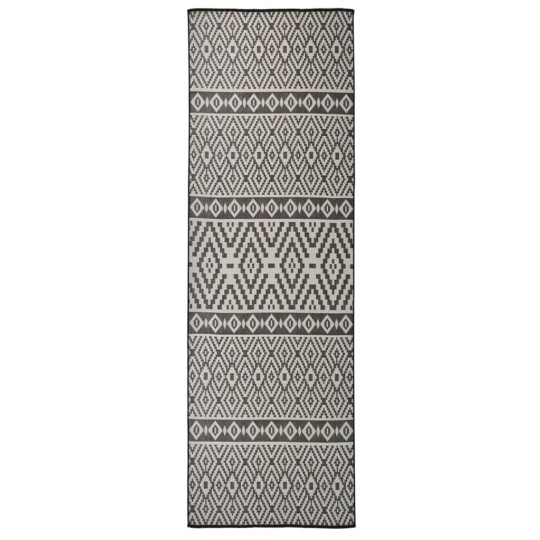 Градинска плоскотъкана пътека Tribal, черни шевици