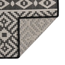 Градинска плоскотъкана пътека Tribal, черни шевици