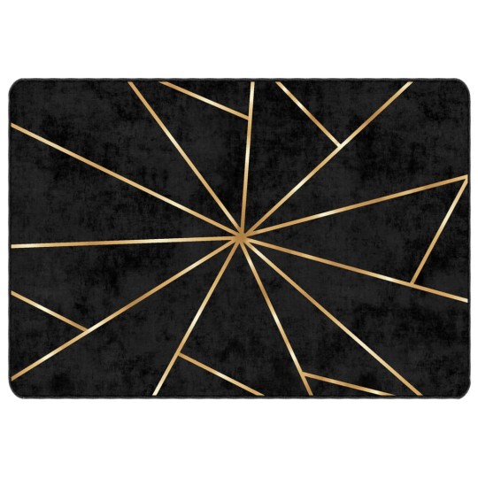 Килим MARSA Геометрична абстракция Black & Gold