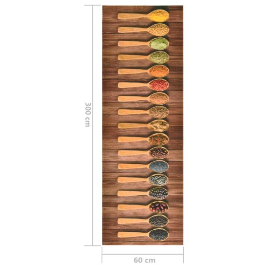 Кухненско килимче Rustic Spoons & Spices, 60x300 см