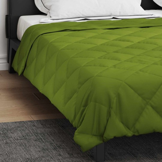 Лятна олекотена завивка Color Warm с полиестерен пълнеж, 200 г/м², зелена