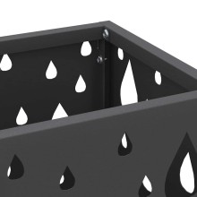 Метална поставка за чадъри DROPS, черна, 15,5 x 15,5 x 49 см