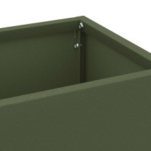 Метална поставка за чадъри MINIMAL, маслиненозелена, 15,5 x 15,5 x 49 см