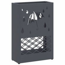 Метална поставка за чадъри RAINY, цвят антрацит, 28 x 12 x 41 см