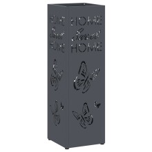 Метална поставка за чадъри STORY, цвят антрацит, 15,5 x 15,5 x 49 см