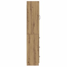 Модулен шкаф с врата и 3 чекмеджета, дъб артизан, 33 x 34,5 x 174 см