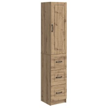 Модулен шкаф с врата и 3 чекмеджета, дъб артизан, 33 x 34,5 x 174 см