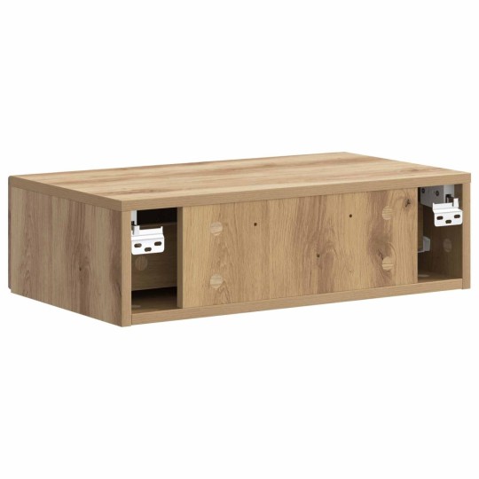 Нощно шкафче ONDA с монтаж на стена и чекмедже, дъб артизан, 59 x 34,5 x 17 см