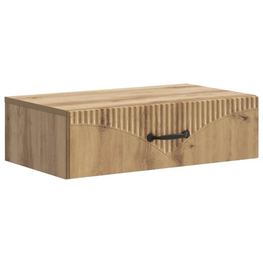Нощно шкафче ONDA с монтаж на стена и чекмедже, дъб артизан, 59 x 34,5 x 17 см