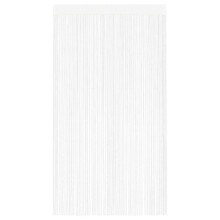 Пердета с ресни в цвят бял за тръбен корниз, 2 бр., 140 x 250 см