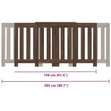 Разтегателна декоративна решетка за радиатор ALVERO, кафяв дъб, 156-205x21,5x83,5 см
