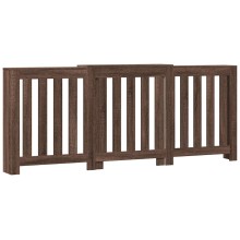 Разтегателна декоративна решетка за радиатор ALVERO, кафяв дъб, 156-205x21,5x83,5 см
