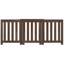 Разтегателна декоративна решетка за радиатор ALVERO, кафяв дъб, 156-205x21,5x83,5 см