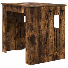 Разтегателна трапезна маса в стил Industrial Modern, ЛПДЧ опушен рустик дъб, 60-180 x 85 см