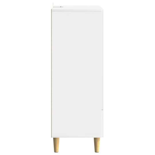 Шкаф LINEA с 2 врати и долно чекмедже, бял, 66 x 34,5 x 95 см