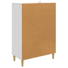 Шкаф LINEA с 2 врати и долно чекмедже, бял, 66 x 34,5 x 95 см