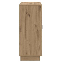 Шкаф ONDA с врата и 3 чекмеджета, дъб артизан, 66 x 34,5 x 87 см