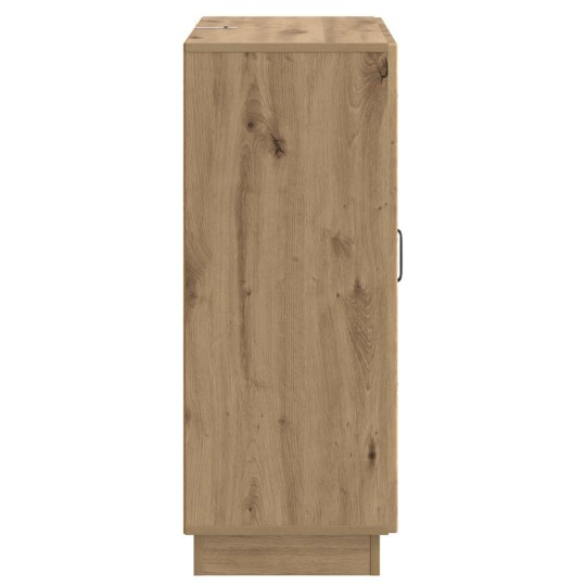 Шкаф ONDA с врата и 3 чекмеджета, дъб артизан, 66 x 34,5 x 87 см
