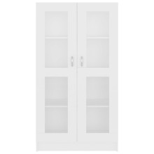 Шкаф витрина AVORA, бял, 82,5 x 30,5 x 150 см