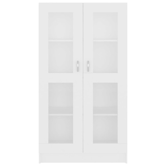Шкаф витрина AVORA, бял, 82,5 x 30,5 x 150 см