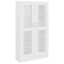 Шкаф витрина AVORA, бял, 82,5 x 30,5 x 150 см