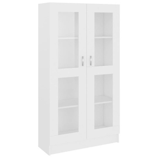 Шкаф витрина AVORA, бял, 82,5 x 30,5 x 150 см