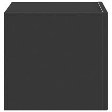 Стенен ТВ шкаф LINEA с вертикално фрезован фронт, черен, 39 x 31 x 29,5 см