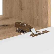 Стенен ТВ шкаф LINEA с вертикално фрезован фронт, дъб артизан, 39 x 31 x 29,5 см