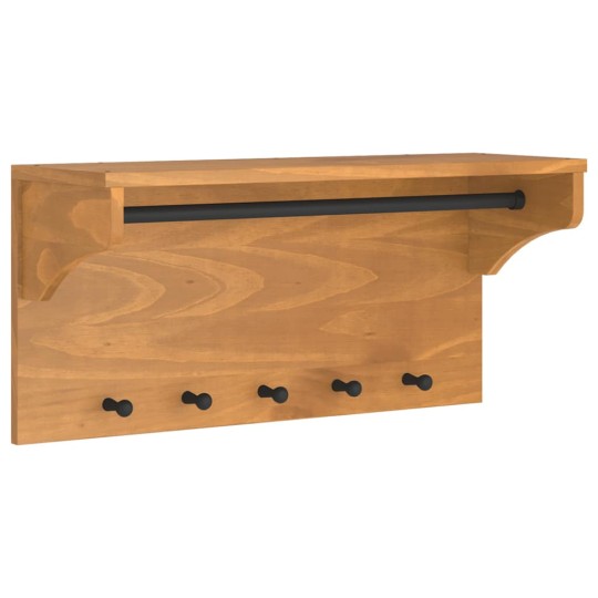 Стенна закачалка за палта SANDNES 87 x 30 x 42 см, масивна дървесина, бор