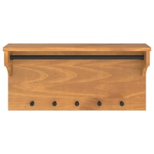 Стенна закачалка за палта SANDNES 87 x 30 x 42 см, масивна дървесина, бор