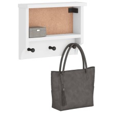 Стенна закачалка за палта SANDNES Бяла 45 x 12 x 35 см