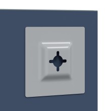 Стенно огледало без рамка от закалено стъкло 60 x 60 см