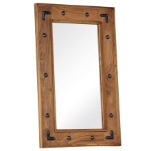 Стенно огледало от масивно акациево дърво 50 x 80 см