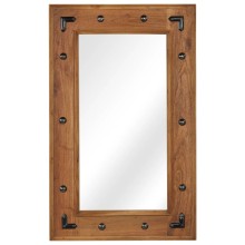 Стенно огледало от масивно акациево дърво 50 x 80 см