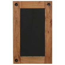 Стенно огледало от масивно акациево дърво 50 x 80 см