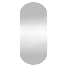 Стенно овално огледало без рамка 30 x 70 см