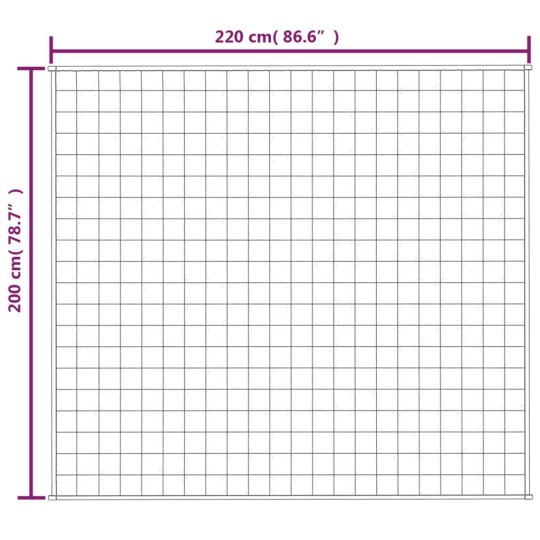 Тежко одеяло синьо 200x220 см 13 кг