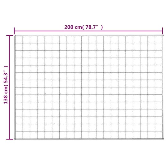 Тежко одеяло сиво 138x200 см 10 кг