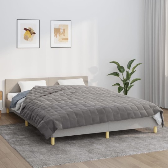 Тежко одеяло сиво 220x230 см 15 кг