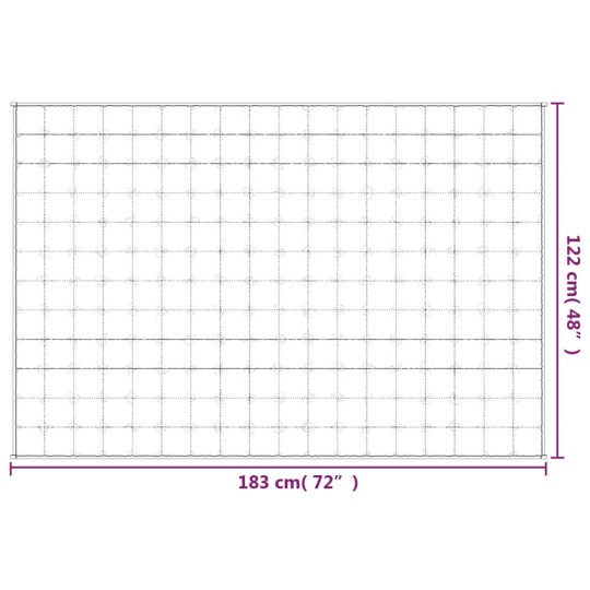 Тежко одеяло светлокремаво 122x183 см 5 кг