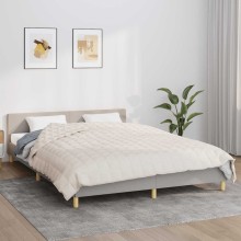 Тежко одеяло светлокремаво 220x235 см 11 кг