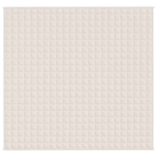 Тежко одеяло светлокремаво 220x235 см 11 кг