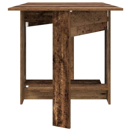 Трапезна маса в стил Boho, сгъваема, ЛПДЧ състарено старо дърво, 138 x 70 см